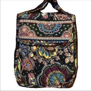 Vera Bradley Kensington black lunch bag retired